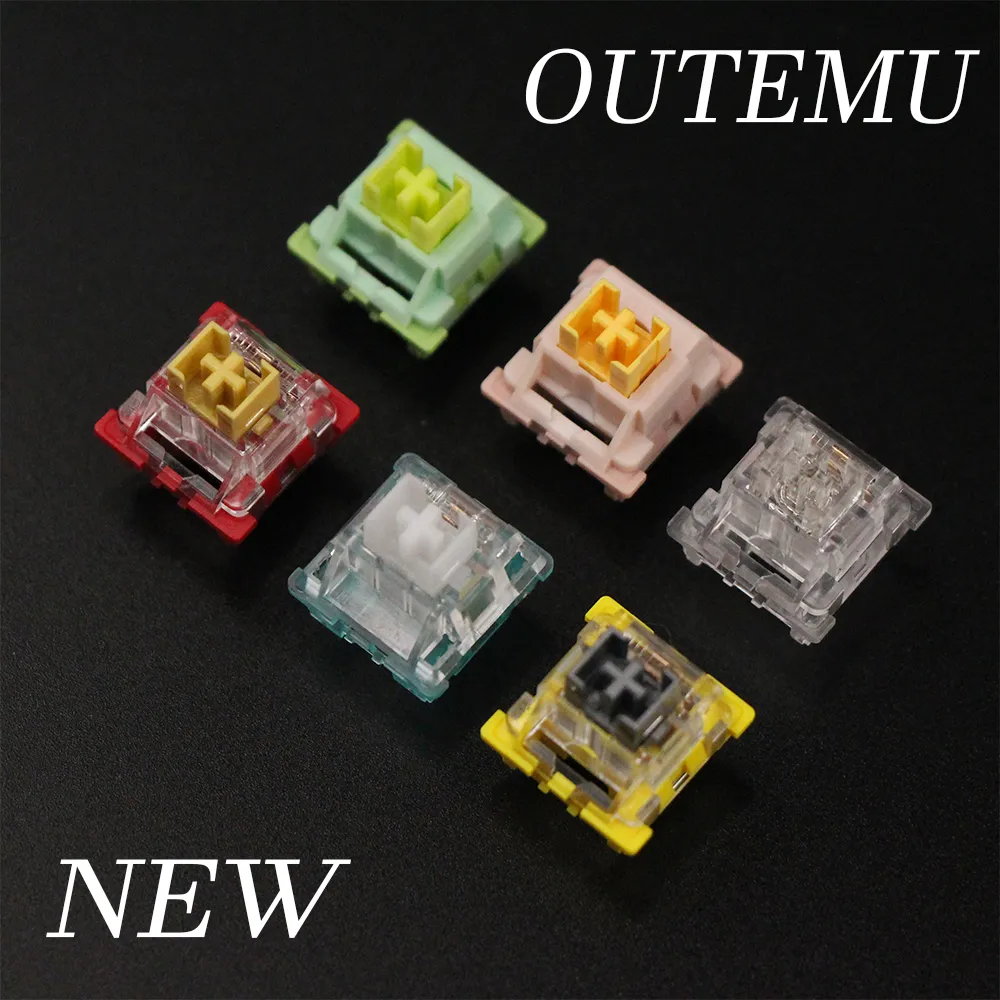 키보드 OuteMu 스위치 기계식 키보드 스위치 3Pin Silent Clicky Linear Tactile 유사한 Holy Panda Switch RGB Gaming MX Switch 230817