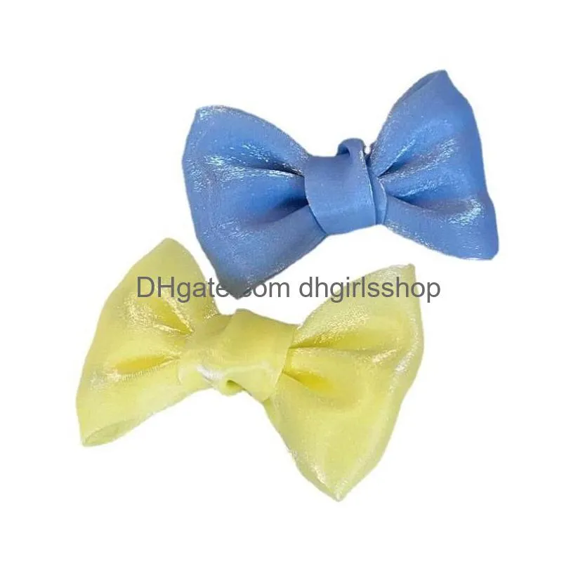 Clip per capelli barrette coreana dolce corpi di fili di colore solido per bambini boutique farpins fatti a mano per copricapi per copricapo per capelli accessori dhshd