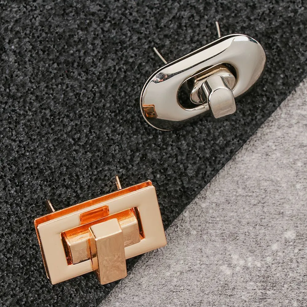 Metal Clasp Turn Lock Twist Lock for DIY Handbag Bag Purse Hardware Closure  Bag Parts Accessories