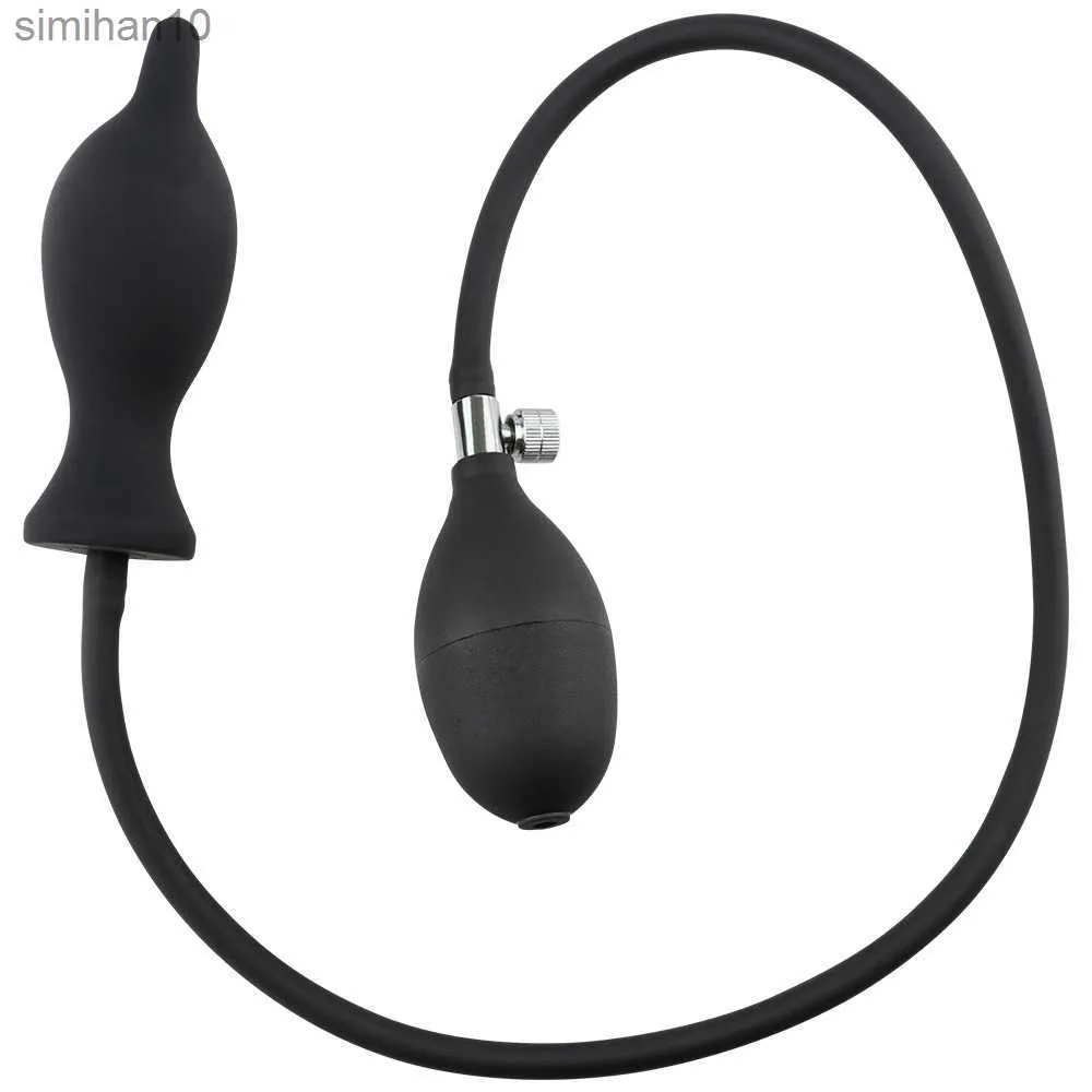 TOYS ANALE SILICONE Tappo anale gonfio di oversize al botto anale espandibile anale di dilatazione ad aria ricca di dildo giocattoli sessuali per donne gays gays hkd230816