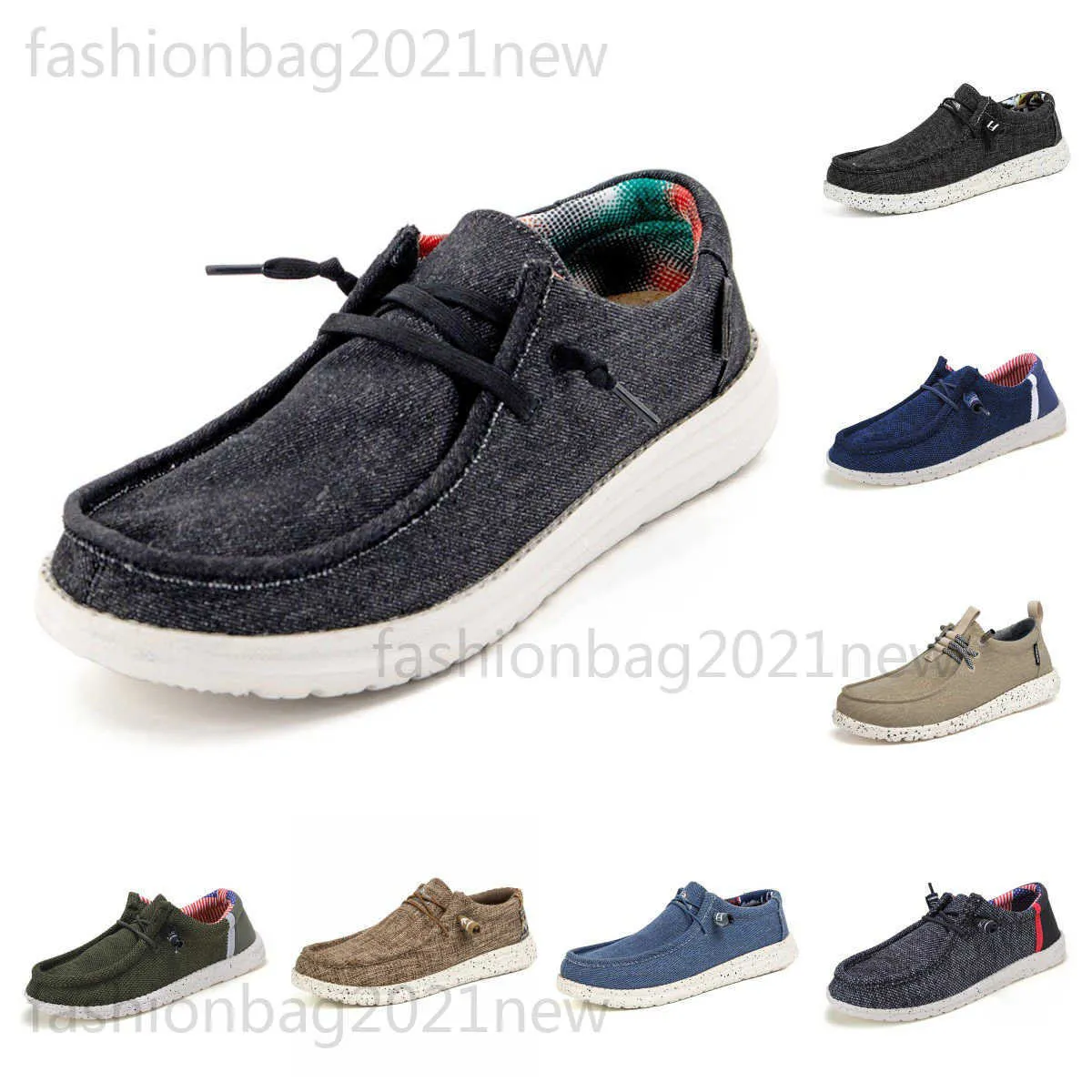 Hey Dude Designer Fashion Moda Classic Sapas de lona masculino Wendy Summer Casual Casual Shoes Slip-On Shop-On