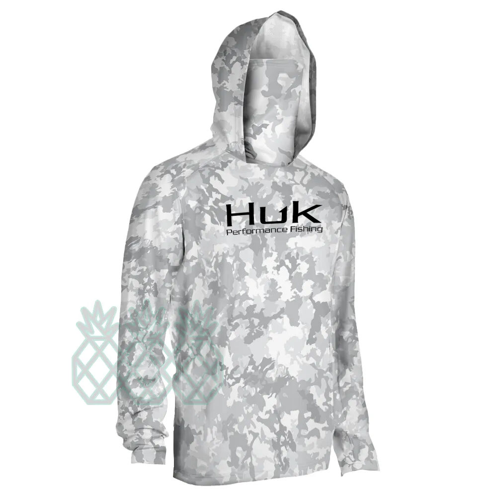 Outdoor Shirts HUK Fishing Shirt Summer Performance Fishing Clothing Mens  Long Sleeve Uv Protection Mask Fishing Hooded Shirts Upf 50 T Shirt 230817  From Nan09, $18.14