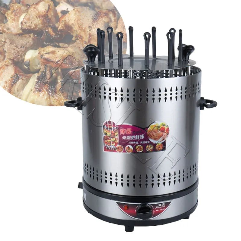 Máquina de churrasco automática Grill elétrica Small doméstico FULHO FILIDADE FILIMENTO GRILHA ELÉTRICA SPEWER 6/8/10 kebabs