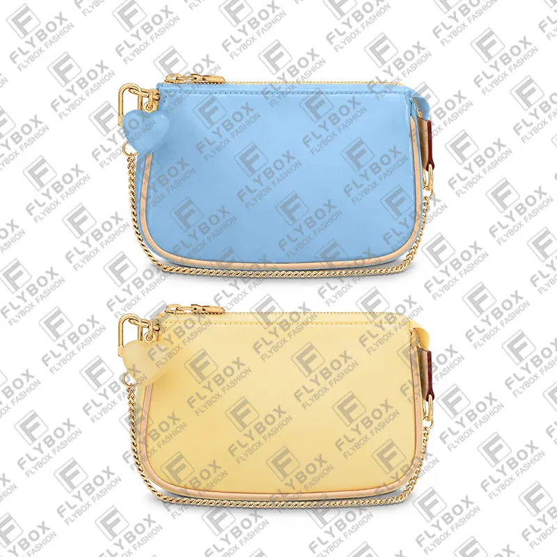 M81940 Mini Pochette Accessoires Chain Bag Coin Purse Wallet Key Pouch Credit Card Holder Women Fashion Luxury Designer Tote TOP Quality Purse Pouch Fast Delivery