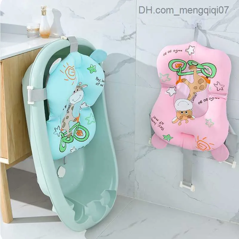 Badewannensitze Sitze Babyparty Pad Neugeborene Dusche tragbare Luftpolster Crib Baby Anti-Skid Badewanne Badewanne Badewanne Zubehör Z230817