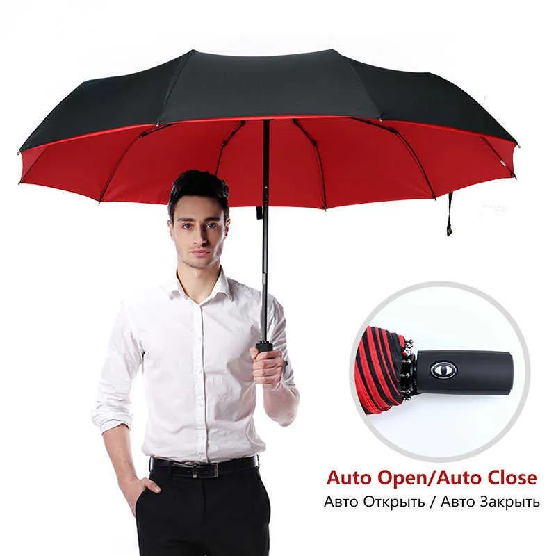 Regenschirme Doppelschicht Automatischer Regenschirm Falten Zehn Knochen  Windresistente Männer Und Frauengeschäft Doppelregen Windproof Starkes  Wasser HKD230817 Von 22,99 €
