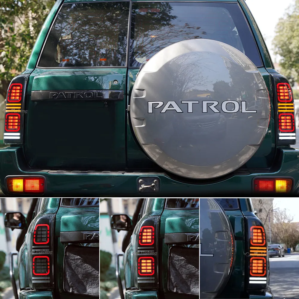 Bilmontering Bakljus bakre bländningsljusbromslampa för Nissan Patrol Y61 Gu 2005 2006 2007 2008 2008 2012 2012 2012-2022