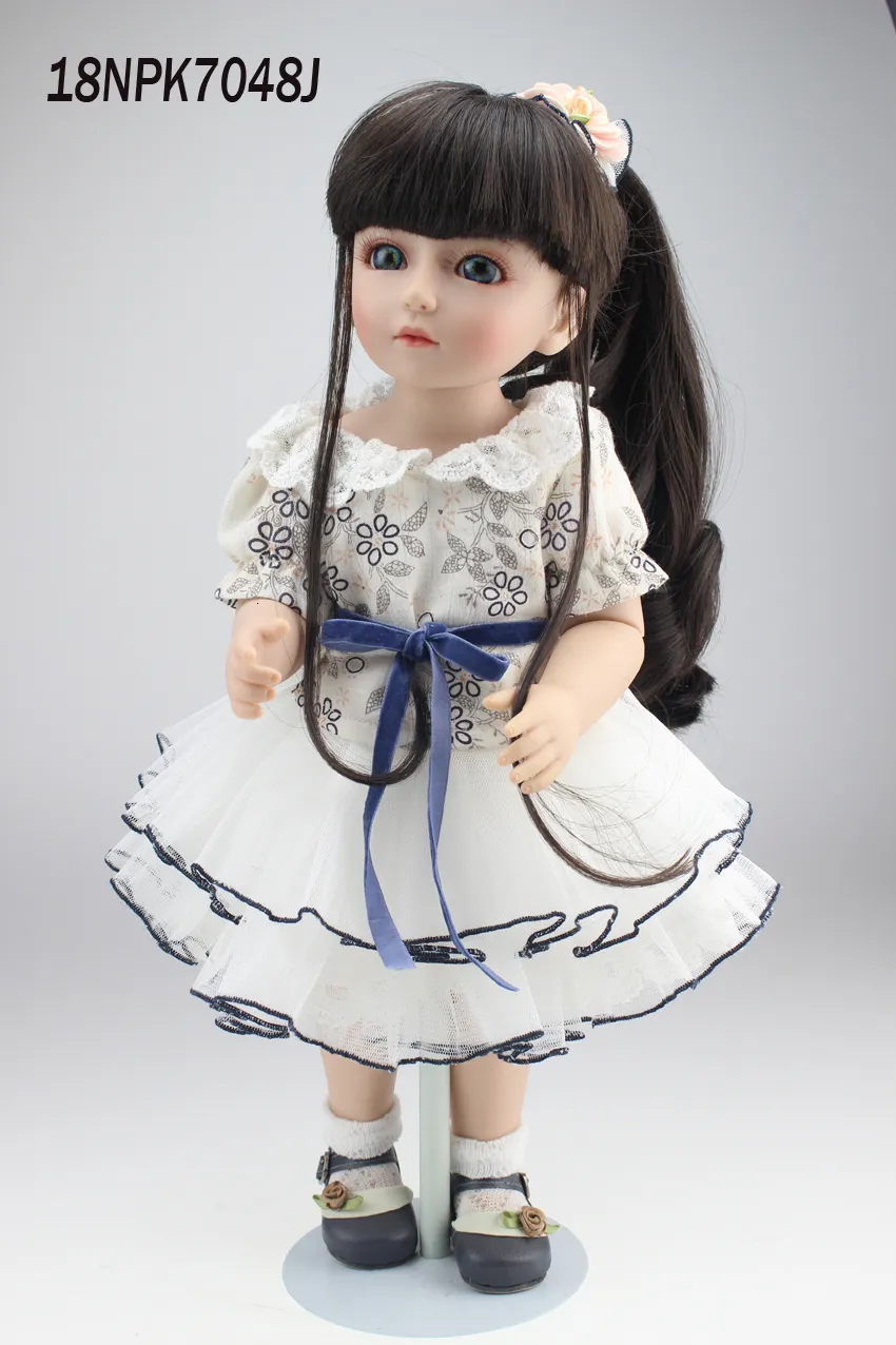 Куклы, продающие красивые SDBJD 18 -дюймовые высококачественные куклы ручной работы для детей 230816
