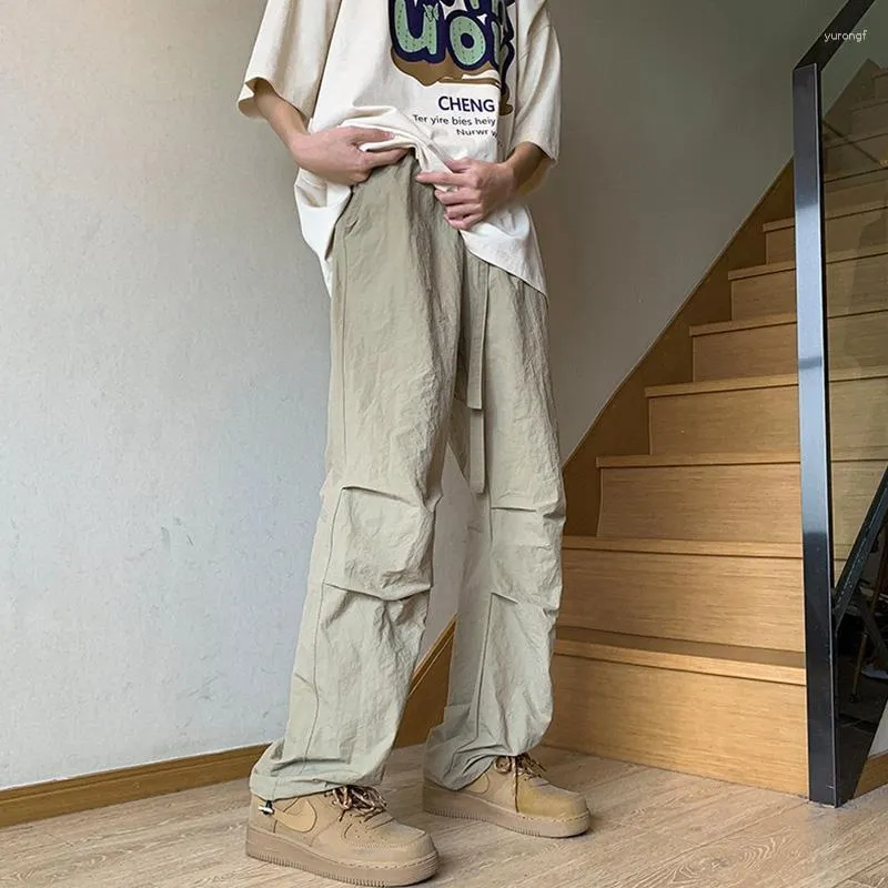 Herrenhose Amerikanische Paratrooper Sommer Retro High Street Funktionale Sturm Overalls Herren Kleidung Harajuku Breite Beinhose