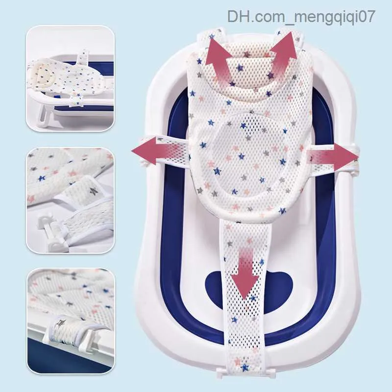 入浴浴槽シート新生児防止障害のあるバスタブシートサポートパッド赤ちゃん調整可能なバスタブパッド安全性折りたたみ浴槽メッシュパッドZ230818