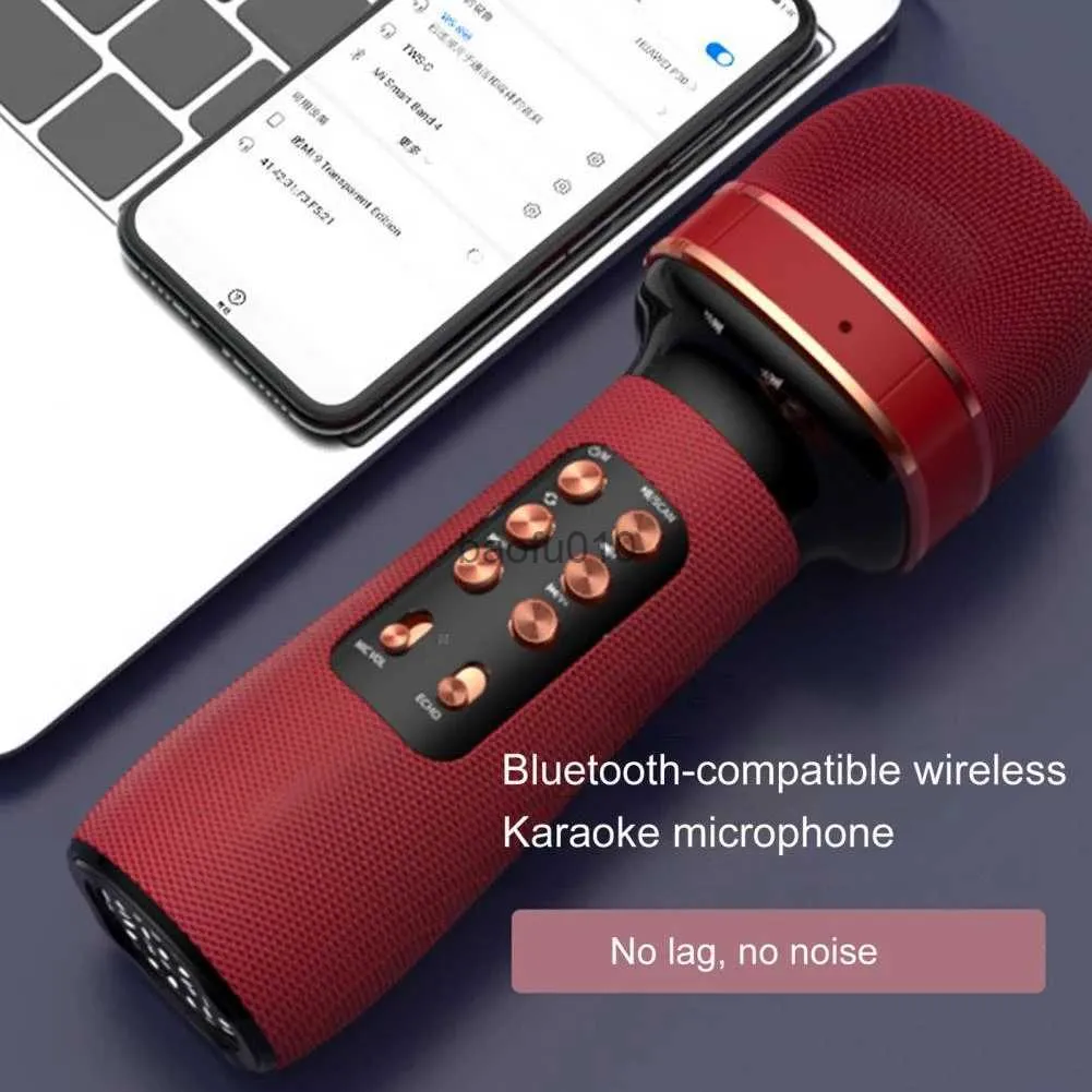 Microfoons WS-898 Wireless Bluetooth Compatibele Microfoon Multifunctionele MIC FM Voice Changing Audio Speaker Supplies Handheld Karaoke HKD230818