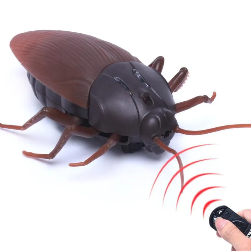 전기 RC 동물 RC 최고 적외선 원격 제어 시뮬레이션 가짜 바퀴벌레 어린이의 장난감 휴가 선물 230818