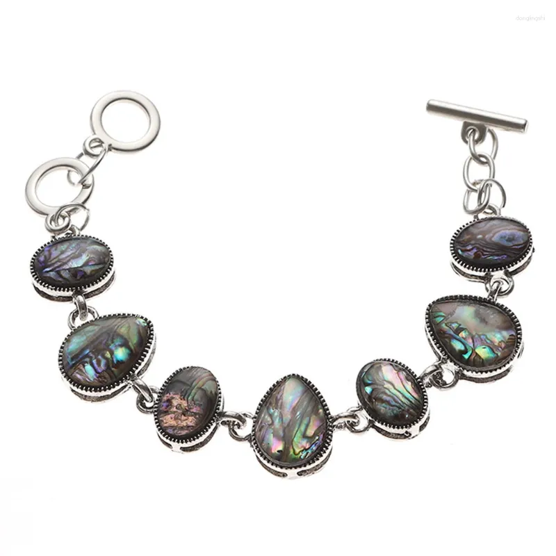 Pulseiras de charme cinturão de cristal boêmio ornamento ornamento piloceta de abalone em cadeia ajustável