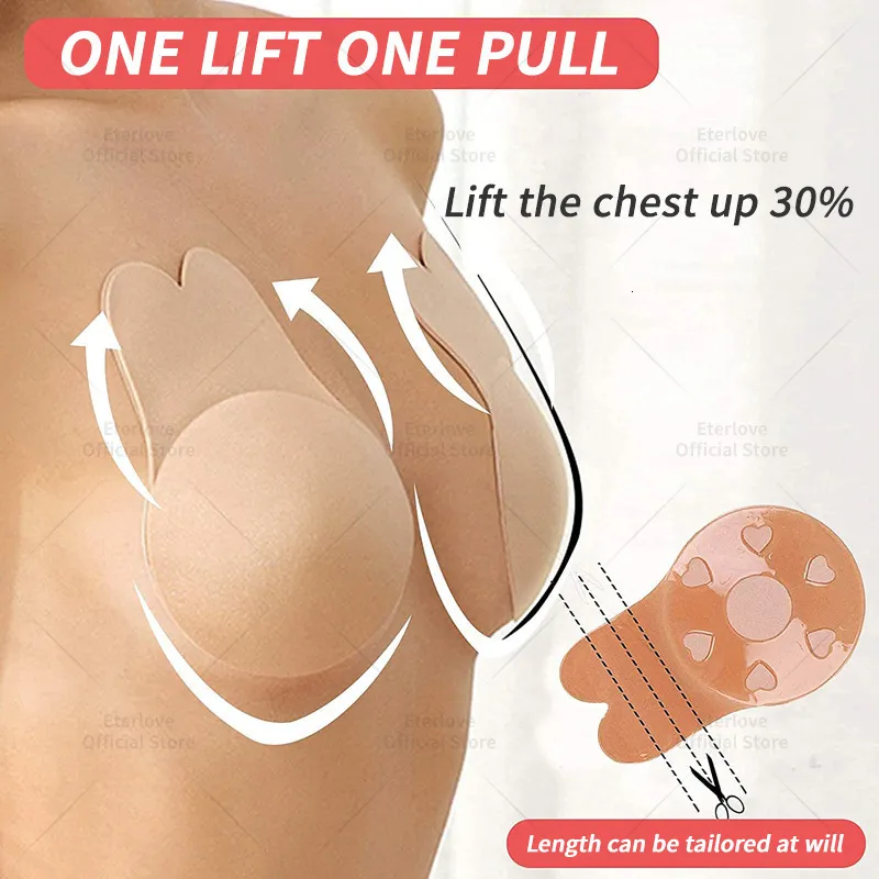 Breast Pad Invisible Sticky Bra Women Adhesive Reusable Lift Up