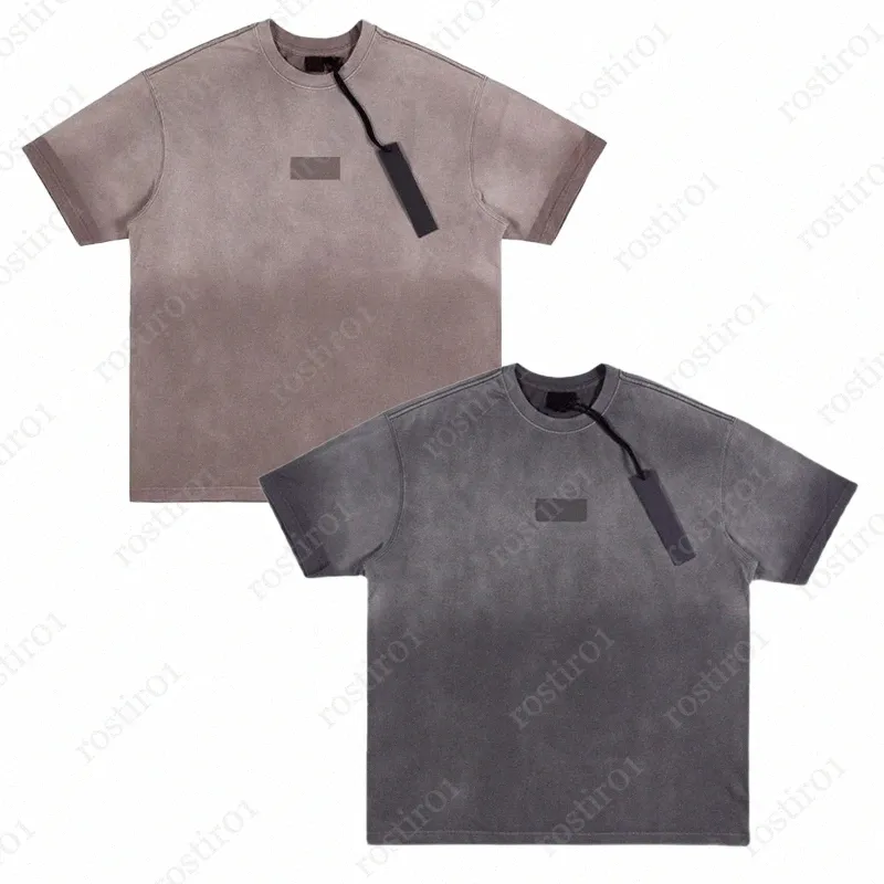 Дизайнер Kith x Ksubi Letter Tee Washed Cotton Crop Streetwear качественная футболка T Рубашки Graphic для мужчин винтажная мужская одежда негабаритный P 452
