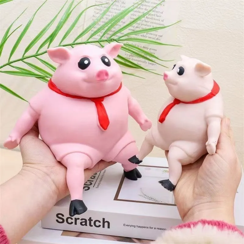 Cochon Rose Mignon Anti-Stress, Jouet à Presser, Animaux, Cadeau pour  Enfants et Adultes, T 1000