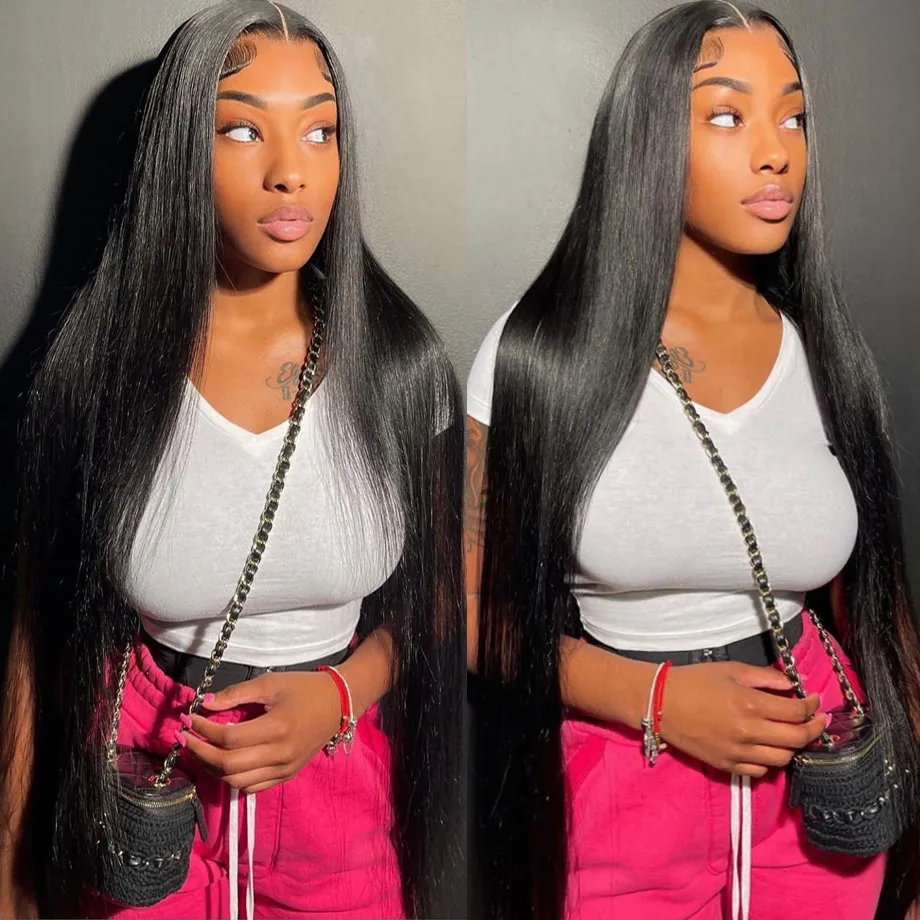220%density Hd Lace Frontal Wig 40 Inch Human Hair Wigs For Women Pre  Plucked With Baby Hair 13x4 Straight Lace Front Wigs Human Hair From 19,09  € | DHgate