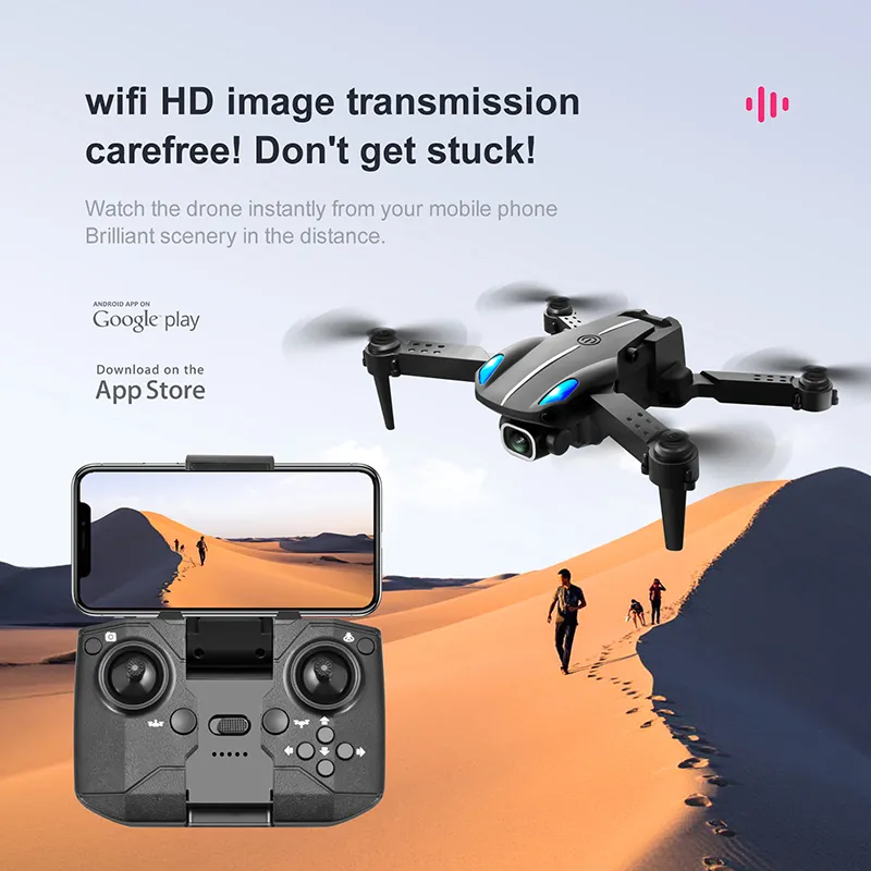 10K GPS Mini Drone avec HD Dual Camera Professional Dron Obstacle Avoidance 5G Aerial Photography Optical Flow ESC Dron Kamera Quadcopter RC 8000M Dronlar Dron Camer