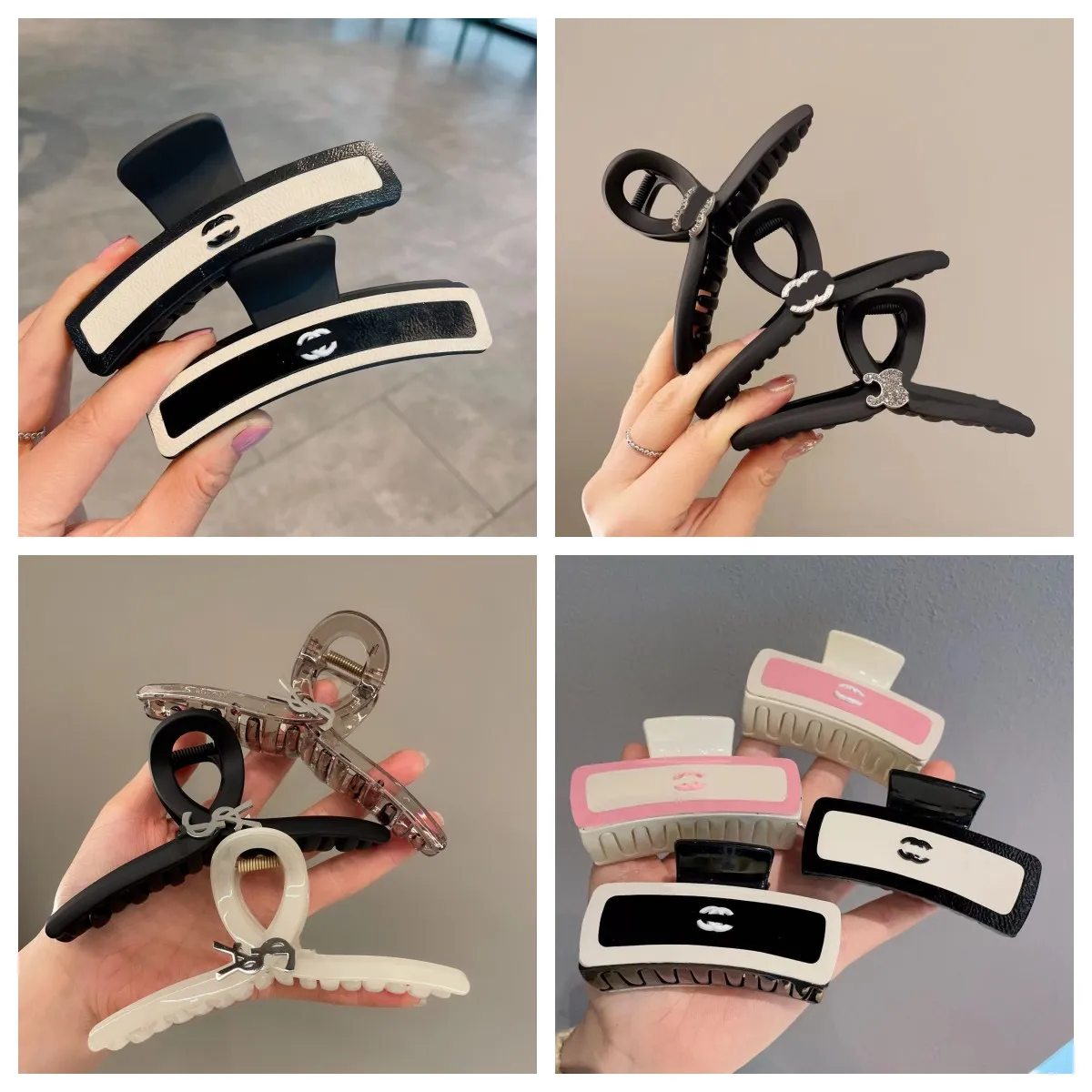 Clip di design per mollette da donna alla moda di alta qualità, regalo di gioielli per capelli con clip per temperamento classico di marca