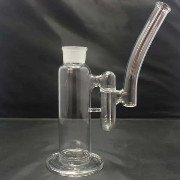 Double Chambered Glass Hookahs Bong with Detachable Showerhead Downstem