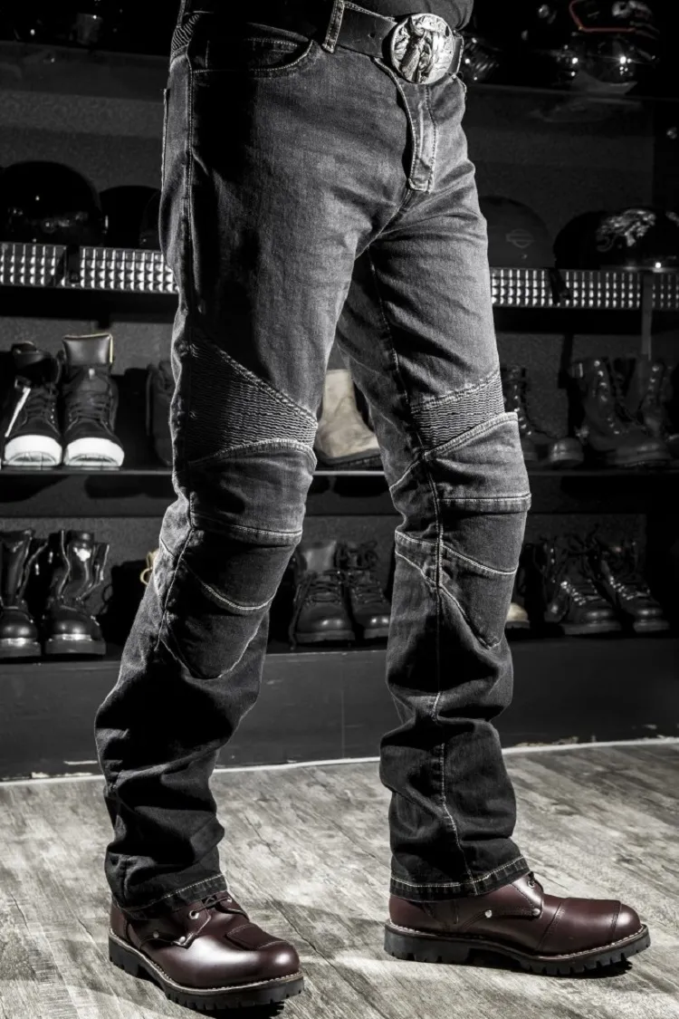 Black biker pants deals
