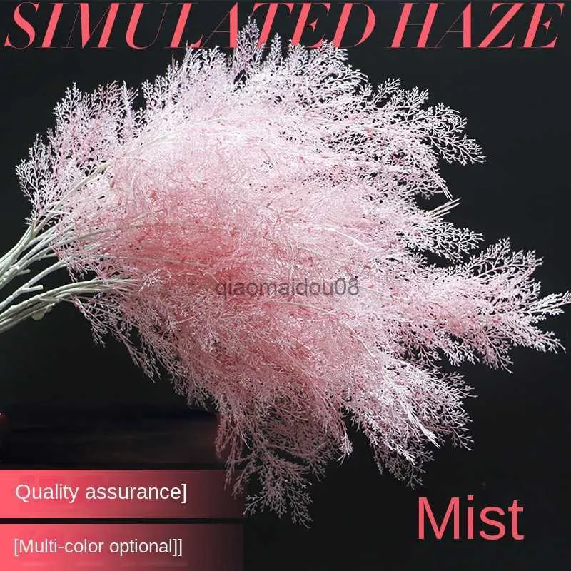 Decoratieve bloemen Kransen Simulatie Mist Flower Rime Grass Artificial Bloem Wedding Party Decoratie Bouquet Fake Flower Christmas Decoration HKD230818