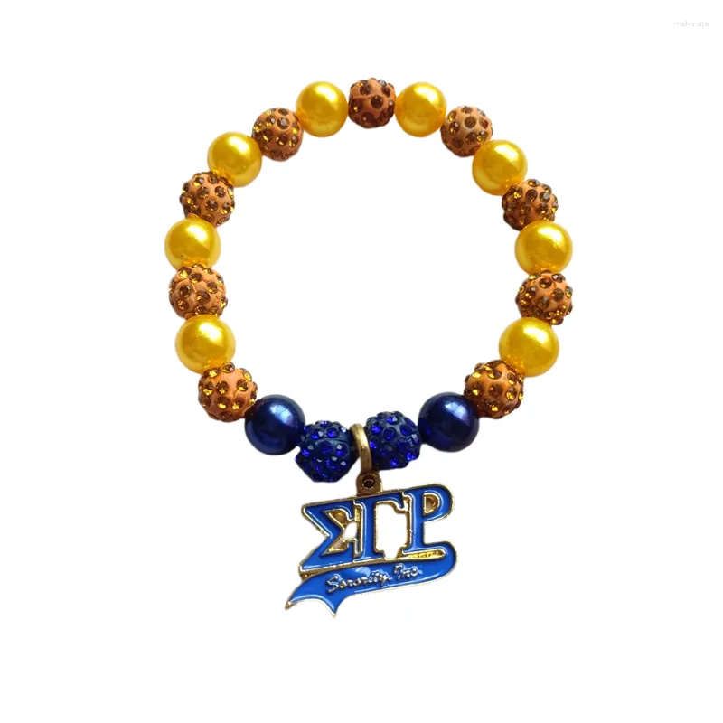 Strand Fashion University Campus Women's Sisters Club Sigma Gamma Rho Lettera Bracciale elastico