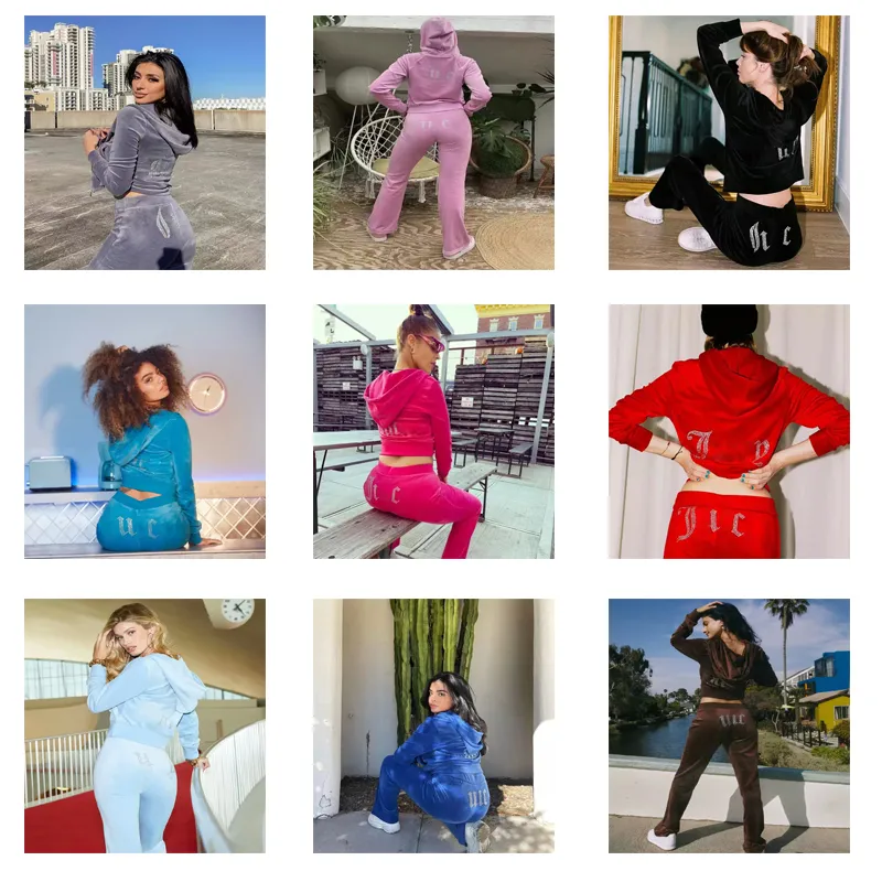 Autumn Tracksuit Kobiety Nowe seksowne traksuits długie rękaw ciepłe z kapturem list z kapturem z kapturem i spodni Lady Slim Skoczający Kobieta Tracksuit Spring Owewears 9 Style