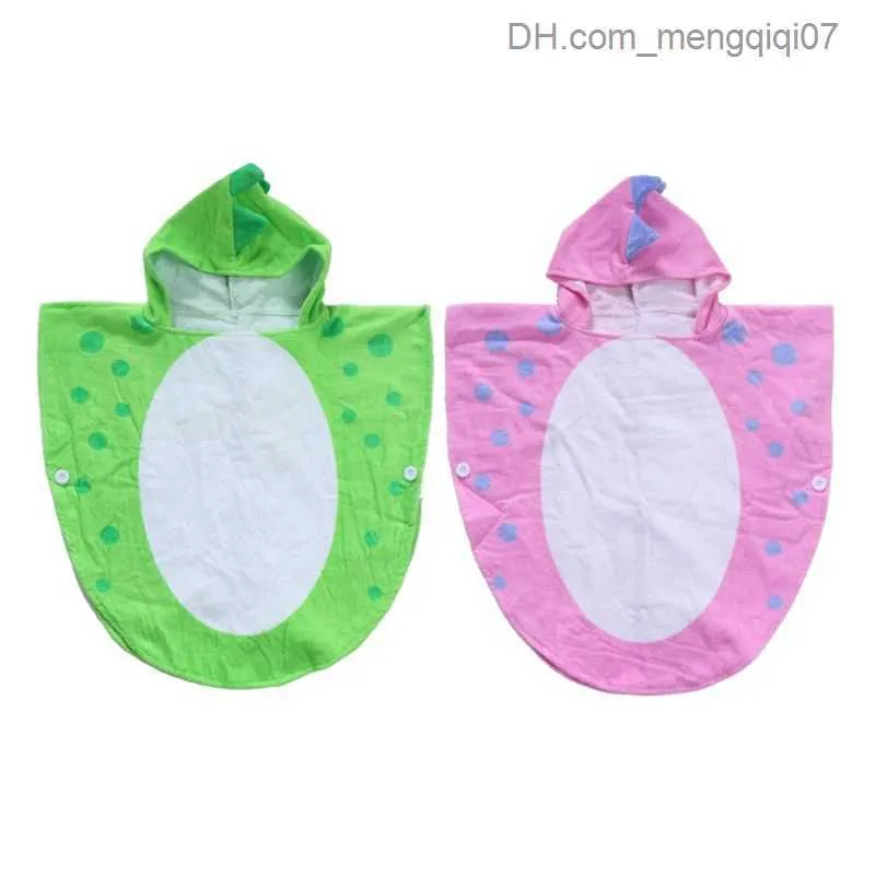 Towels Robes Dinosaur poncho hoodie children's bath towel children's beach tower baby bath towel Z230819