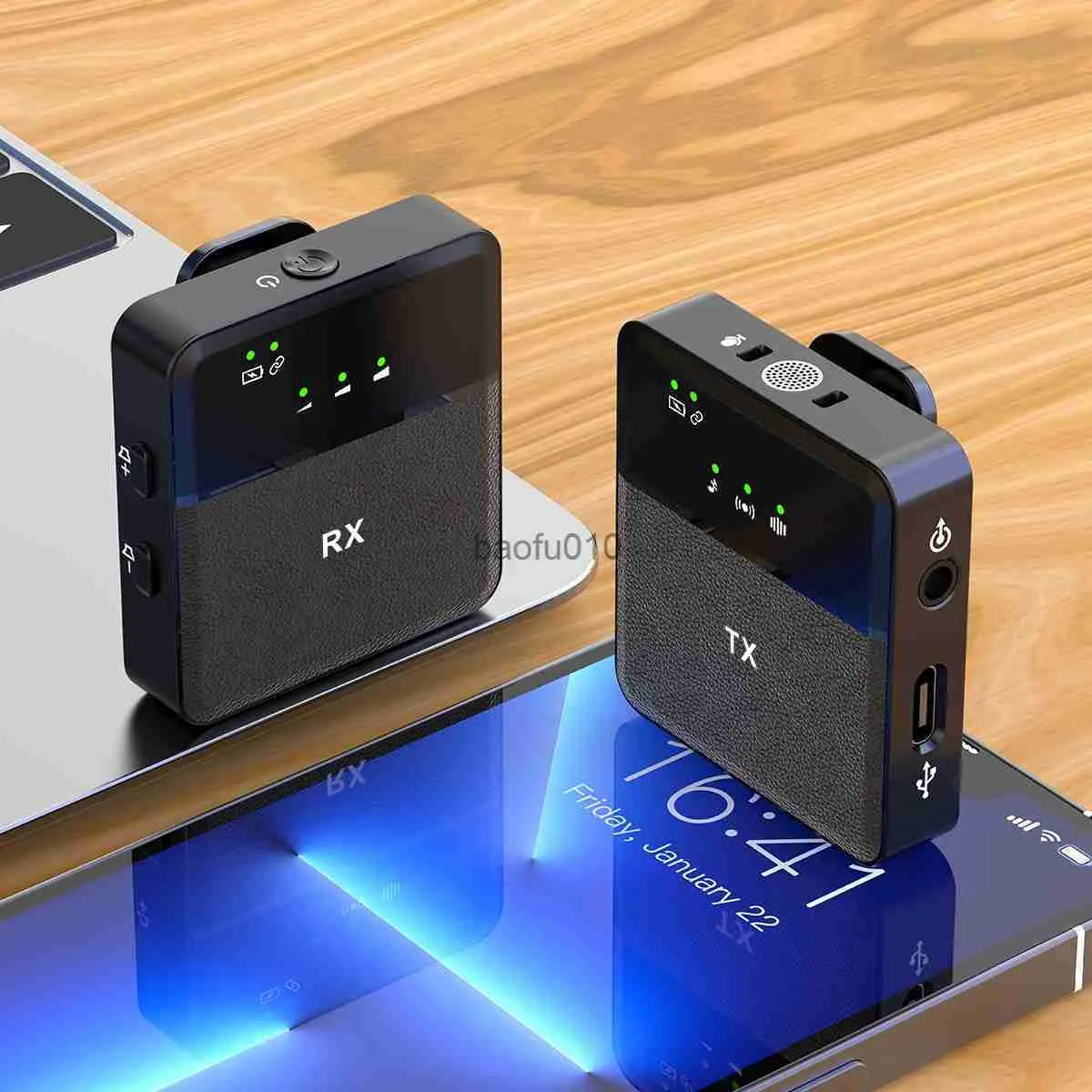 Mikrofonlar Yeni SX9 Multi Fonksiyonlu Üç-Bir Arada Mikrofon 2.4G Radyo Gürültü Azaltma Yankısı Monitörü Kablosuz Mikrofon HKD230818