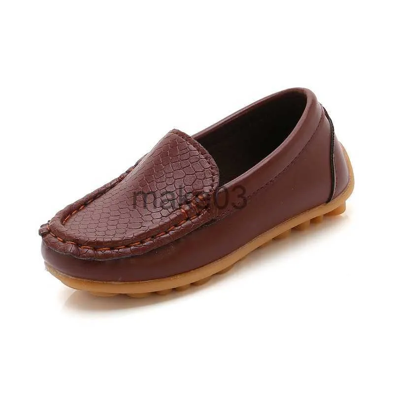 Sneakers Fashion Moccasin Loafers for Children Girls Flats Casual Sneakers Pu Leather Boys Kids Designer Casual Shoes J230818