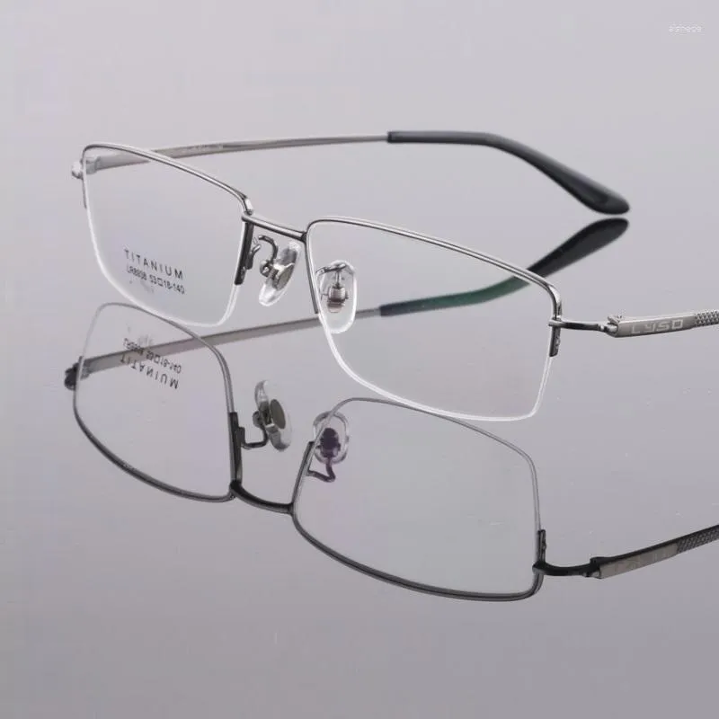 Gafas De Sol Marcos Ancho 145 Half Rim Titanium Men Eyeglasses Marco