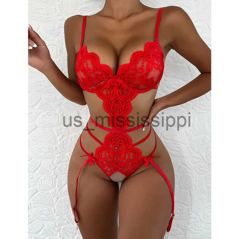 Sexy Set Hot Sex Babydoll Onepieces Sexy Bodysuit Women Babydoll Sleepwear Open Crotch Sexy Sling Pajamas Teddies Erotic Lingerie Set x0818