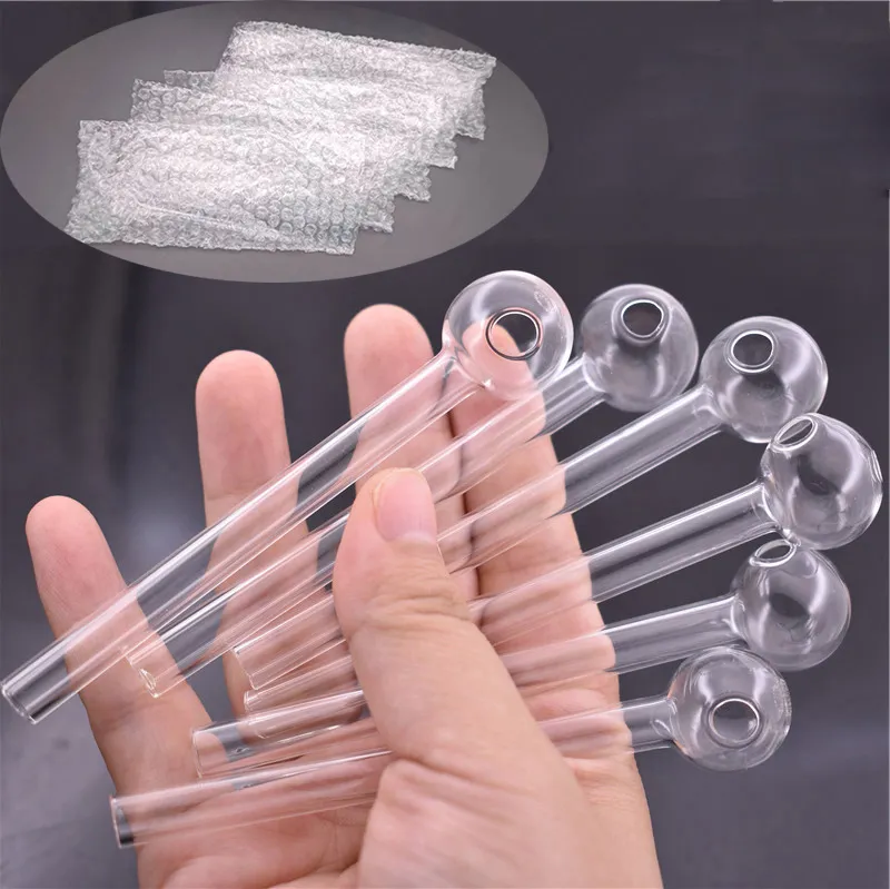 1000pcs Pyrex en verre Pyrex Pipe de brûleur d'huile 4 pouces Fumer à la main Accessoire de fumer pour fumer Stock à outils aux États-Unis