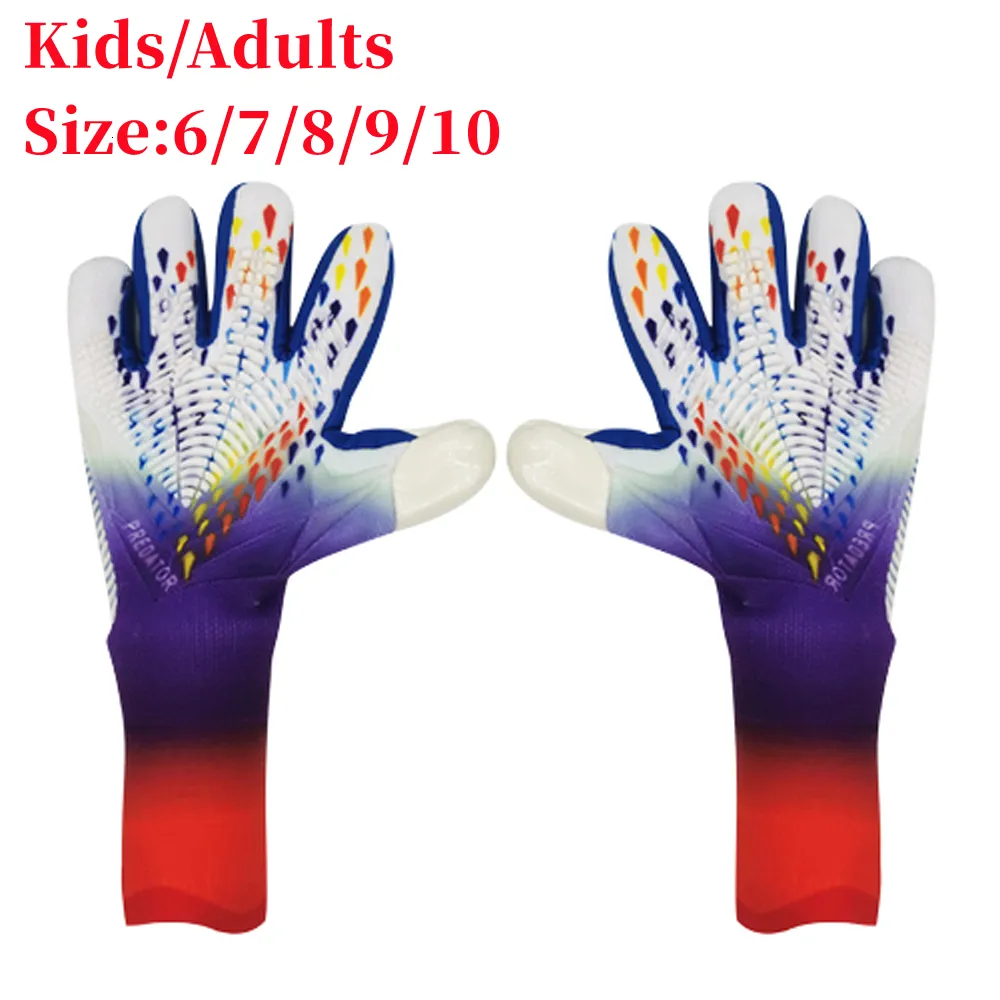 Sporthandgeschwürthandschuhe Kinder Erwachsene Anti-Rutsch-Torhüter-Handschuhe Latex Grip Professional Fußballschutz Fußball Männer Frauen Match Gloves 230817