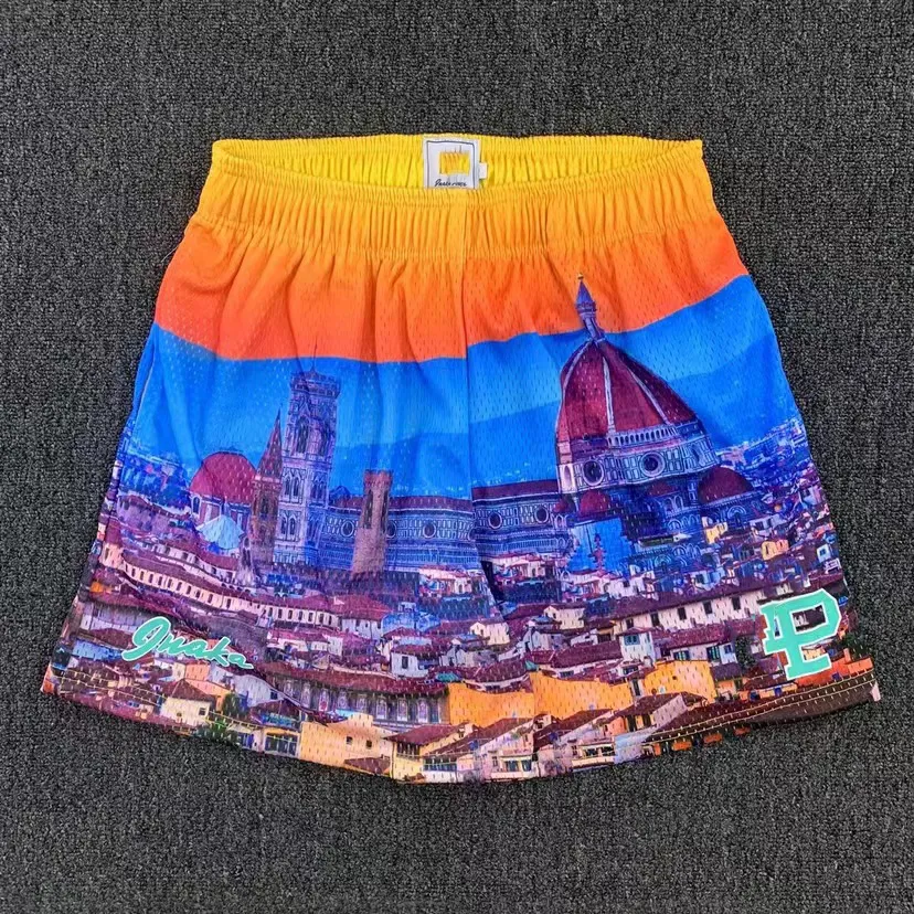 Design basketball shorts casual sports network eye shorts muscle men fitness shorts beach shorts knee basketball running training fitness pants