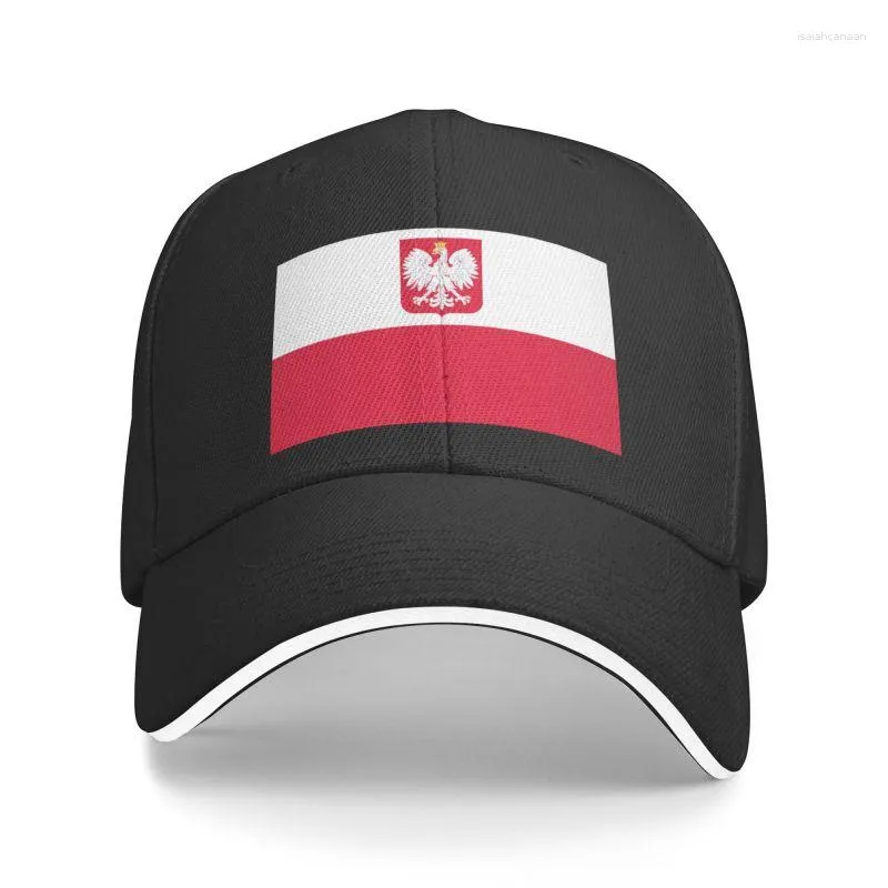 Ball Caps Drapeau personnalisé de la Pologne Baseball Cap Soleil Protection du soleil Femme Femme Ajustement du chapeau de papa pour hommes