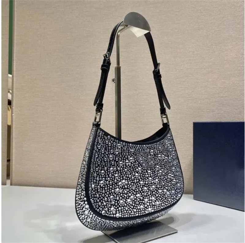 Sacs à bandoulières de luxe Femmes Sac à main diamant brillant