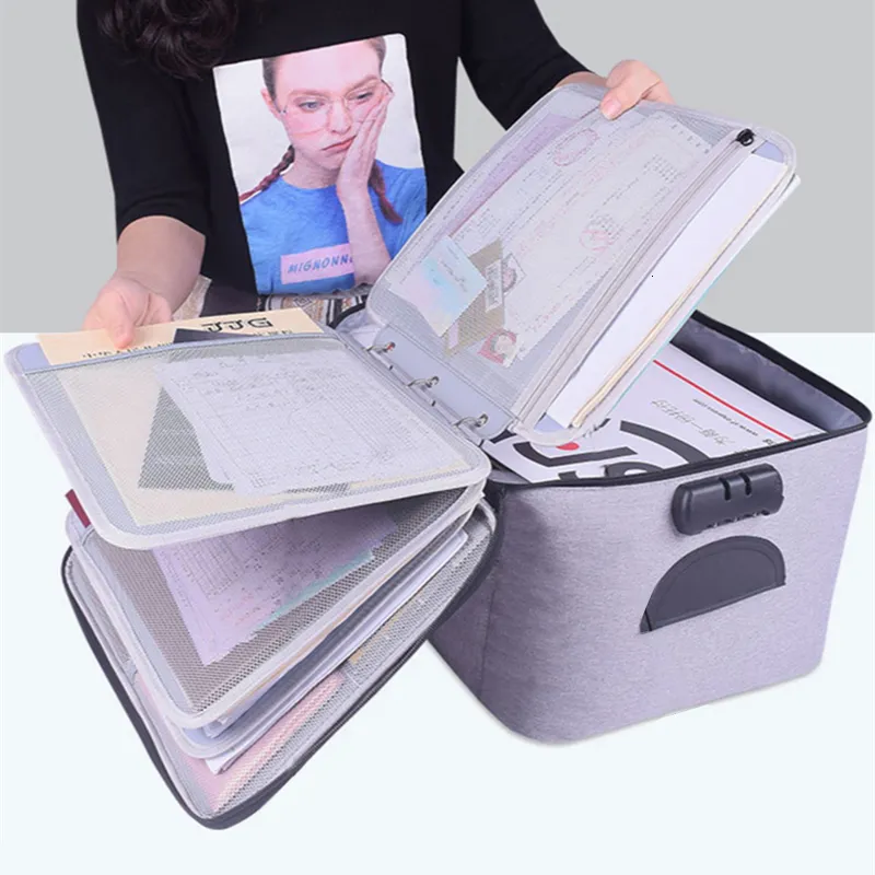 Arkivering av leveranser filmapp för dokumentarrangör Bag Binder A3 A4 A5 A6 Holder School Stationery Urklippsskordskrivbordskontor Tillbehör 230817