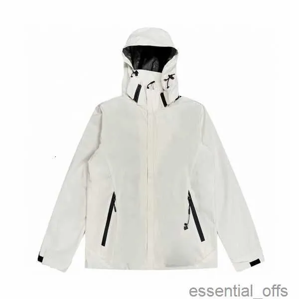 2023 JACKETS POUR HOMMES Spring and Fall Veste décontractée pour hommes avec veste de vent-brillance Patch réfléchissant les couples blancs imperméables