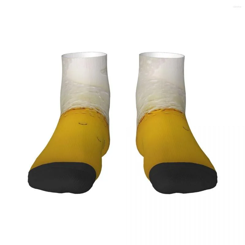 Men's Socks Funny Beer Design Dress Men Women Warm Fashion Crew