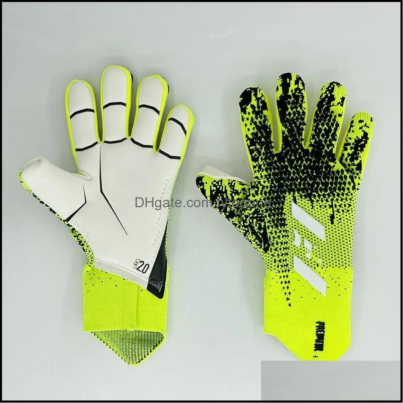 4mm goalkeeper gloves finger protection professional men football gloves adults kids thicker goalie soccer glove