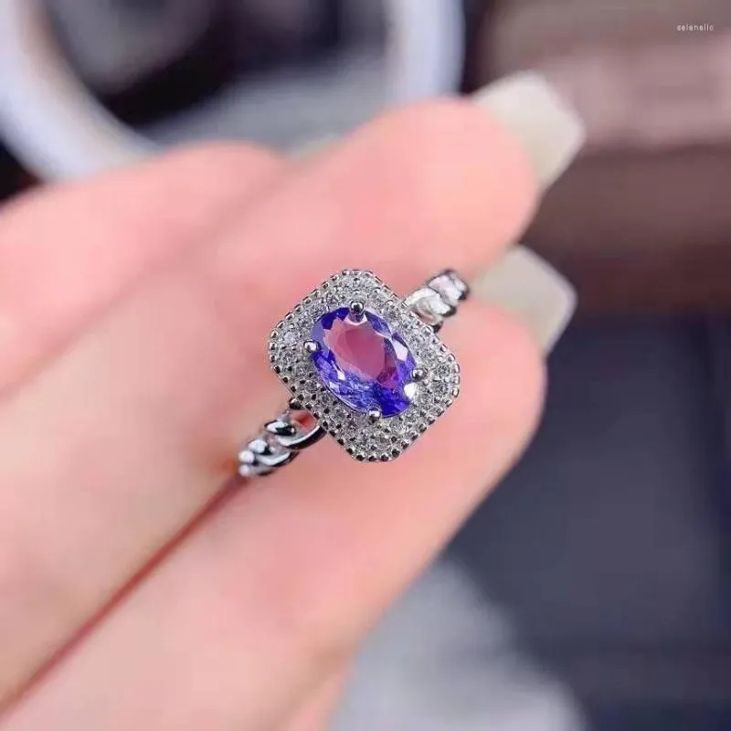Cluster ringen eenvoudige en veelzijdige mode lavendel paarse diamanten ringgroep set vol twistarm vrouw