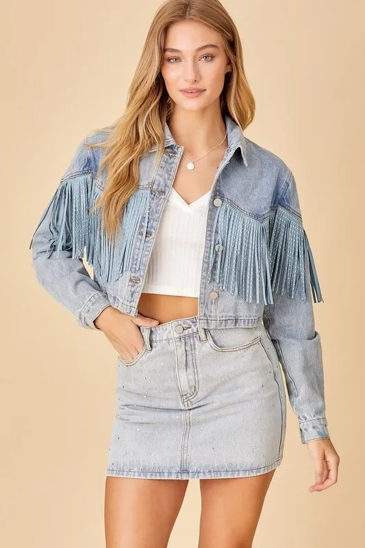 Vestes pour femmes Jeans Veste Gland Streetwear Casual Vintage Lavé À Manches Longues Vêtements D'extérieur High Street Blanc Coréen Fringe Manteau Lâche 230817