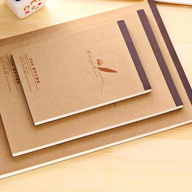 Sheets Kraft Paper Blank Memo Book Creative Office Stationery Page Easy To Tear Grass Manuscript Graffiti