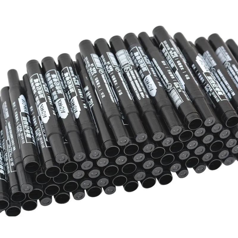 Wholesale Oily Waterproof Black Permanent Black Marker Pen Drawing