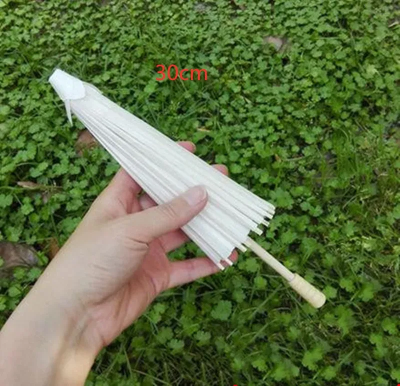 Bridal Wedding Paper Umbrellas Parasols Handmade Plain Chinese Mini Craft Umbrella For Hanging Ornaments Diameter:20-30-40-60cm