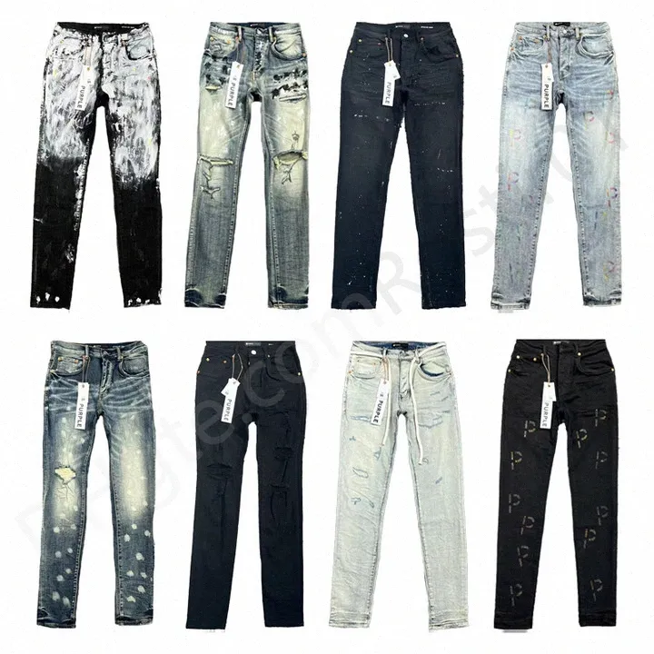 designer jeans ksubi maschi jeans viola jeans strappati dritti jeans lacrime denim lavati vecchi jeans neri lunghi o4mb#