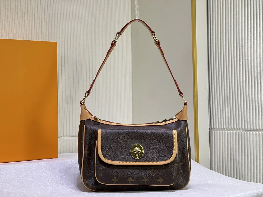 2023 sac de créateur sac Vintage de haute qualité sac sous les bras petit haricot doré toile un sac à bandoulière sac à main M40077/M90955