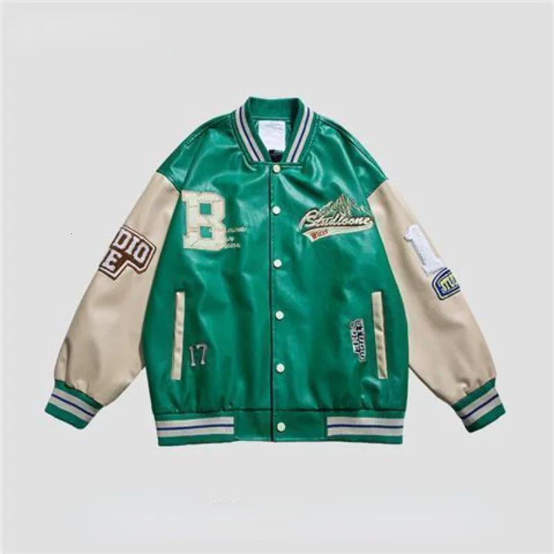 Veste Imperméable Homme Style Baseball Américain Intérieur Rembourré